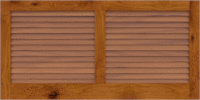 Bahama   Island  Breeze  Knotty Alder  Shutters