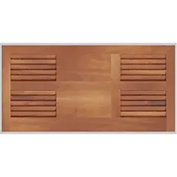 Kingston bahama shutter rendered in mahogany