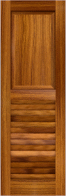 Combination   Back  Bay  Teak  Shutters