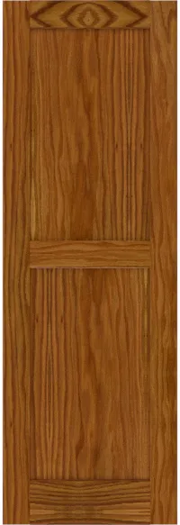 Custom Red Oak Flat Panel Shutters | Estate Millwork Product Image
