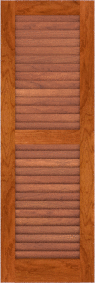 Louvered   Asheville  Cherry  Shutters