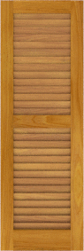 Louvered   Asheville  Cypress  Shutters