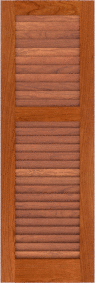 Louvered   Low  Country  Cherry  Shutters