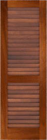 Louvered   Veranda  Mahogany  Shutters