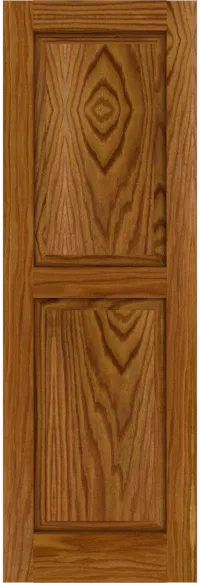 Premium Red Oak Custom redoak Raised Panel Shutters | Estate Millwork Product Image