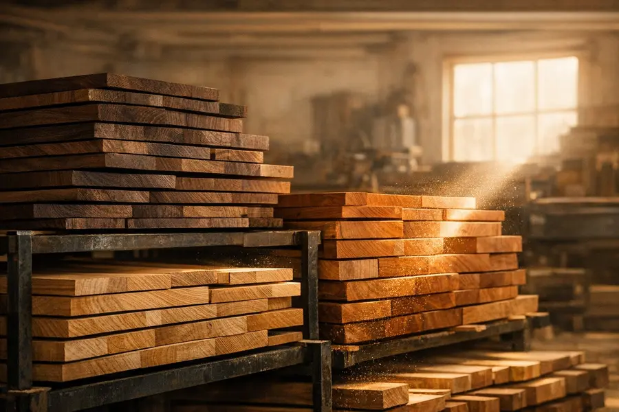 Premium Appalachian hardwood lumber, random-width boards from Estate Millwork