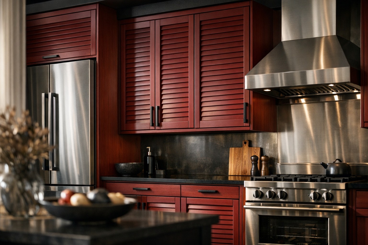 AZEK Louvered Cabinet Doors