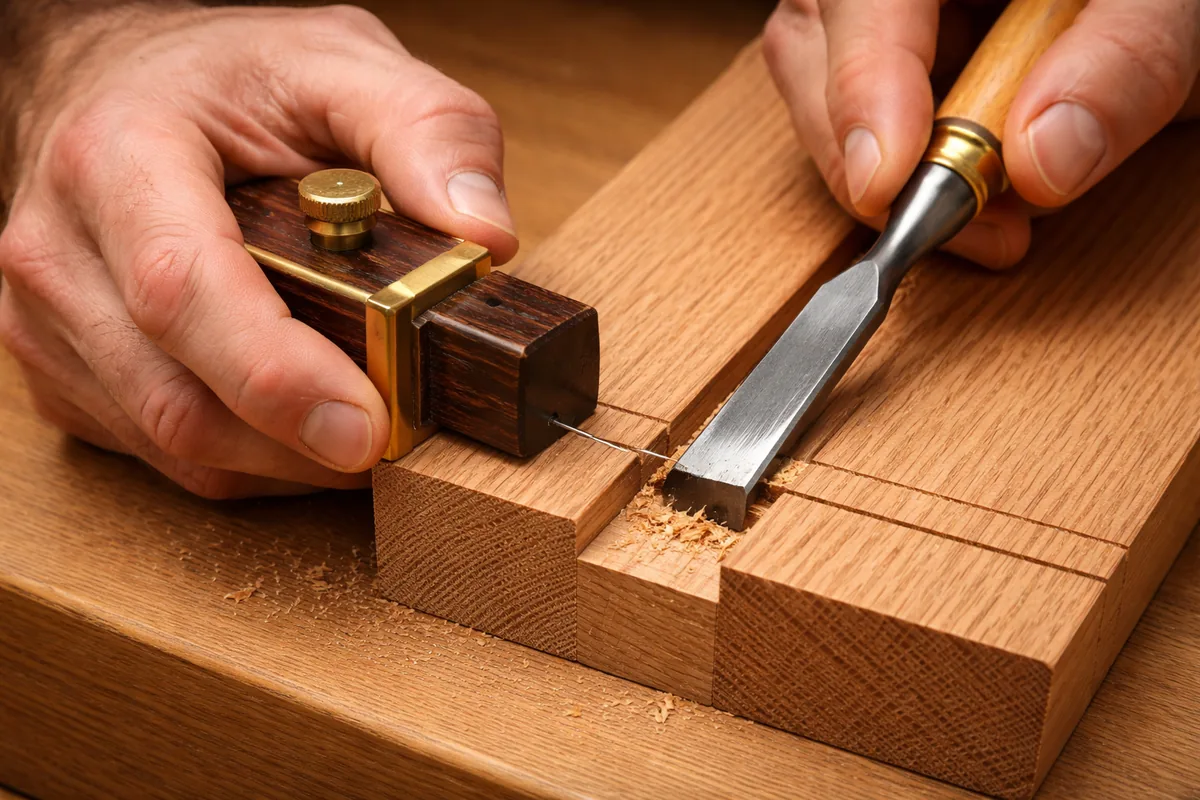 Estate Millwork craftsman — Fitting a board-and-batten red oak shutter