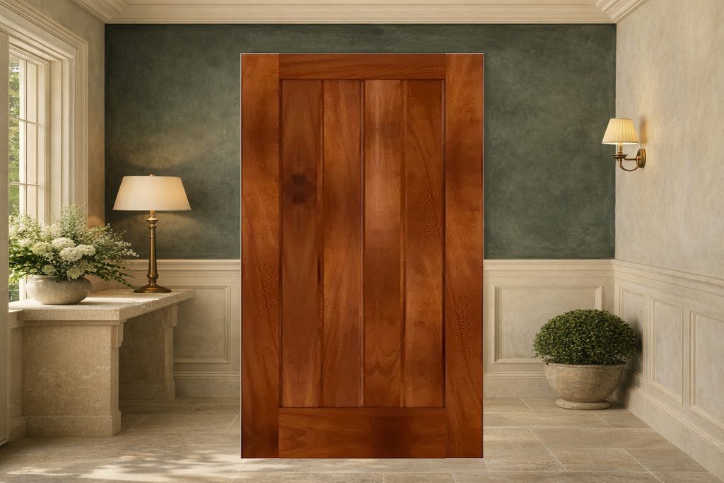 Solid Mahogany custom doors, custom handcrafted by Estate Millwork