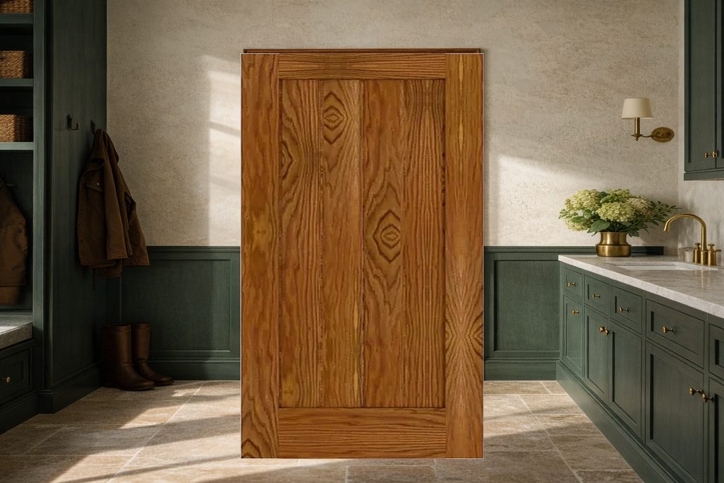 Solid Red Oak custom doors, custom handcrafted by Estate Millwork