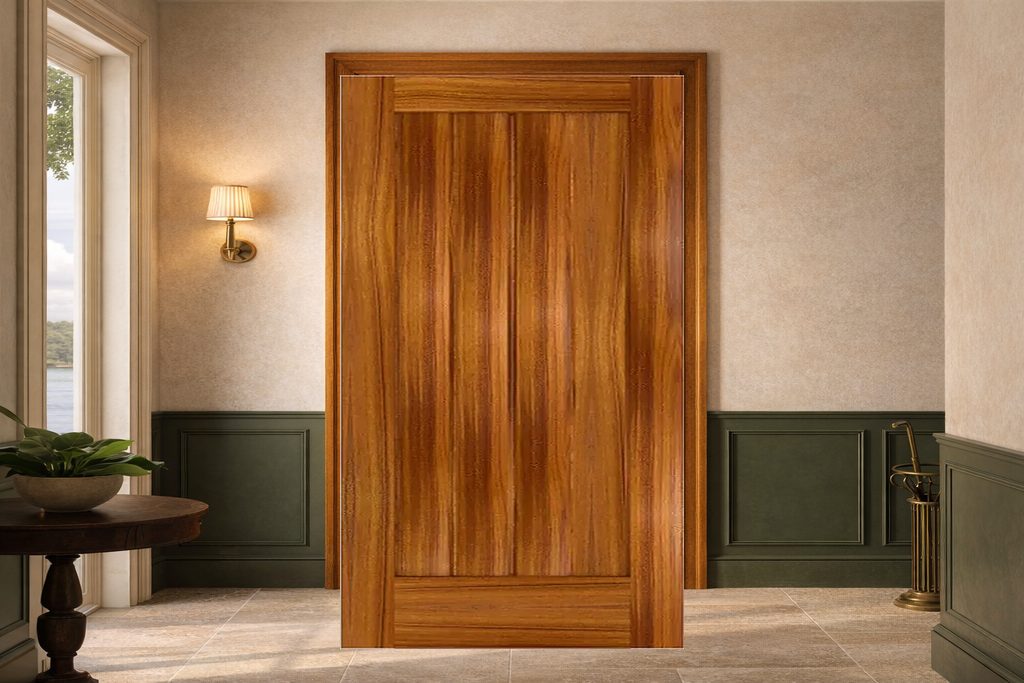Solid Teak custom doors, custom handcrafted by Estate Millwork