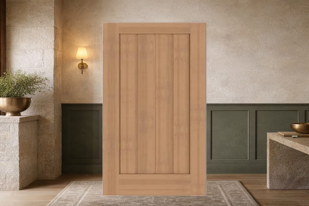 Solid Western Red Cedar custom doors, custom handcrafted by Estate Millwork