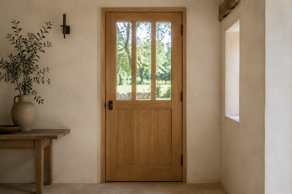 Solid Walnut mission doors, custom handcrafted by Estate Millwork