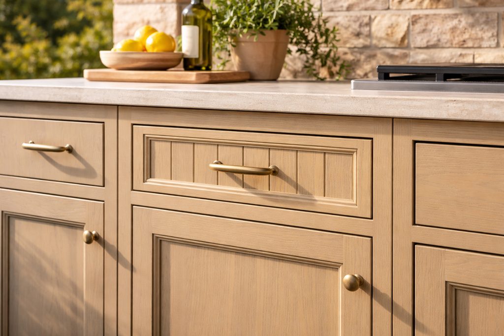 Cypress Beadboard Drawer Fronts