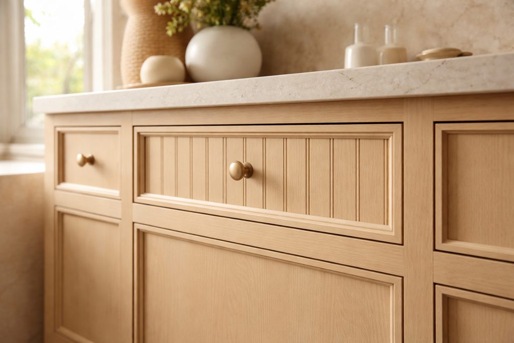 Maple Beadboard Drawer Fronts