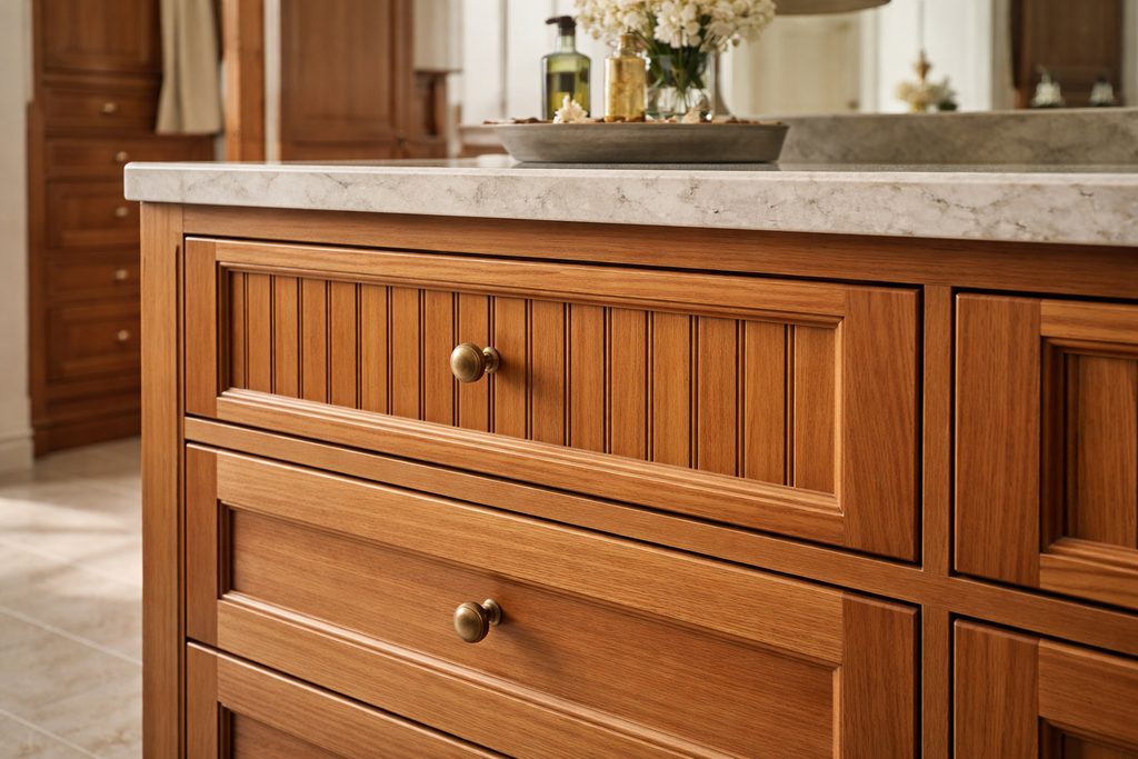 Western Red Cedar Beadboard Drawer Fronts