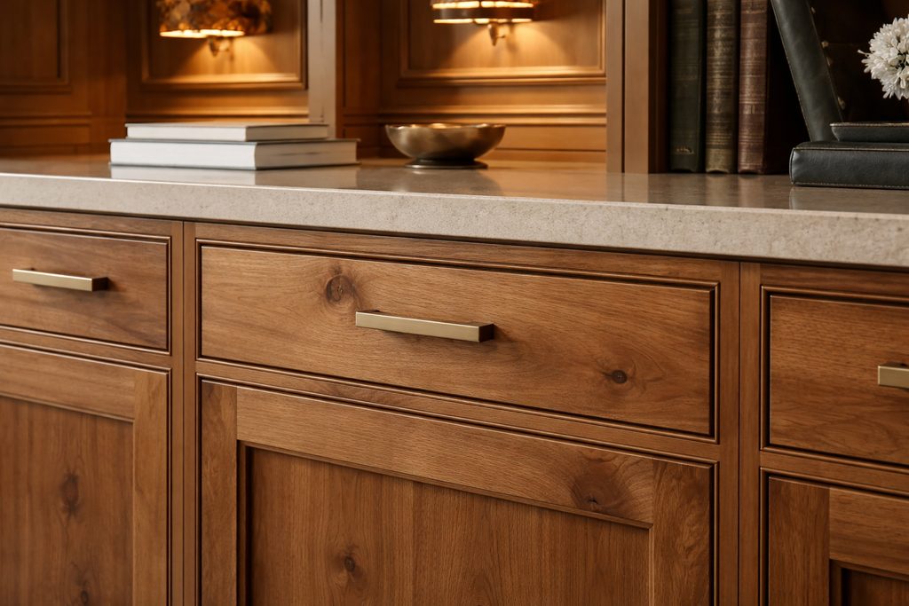 Knotty Alder Board Drawer Fronts