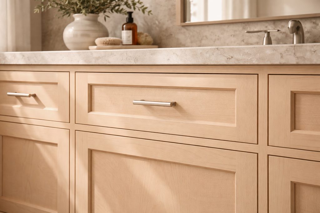 Maple Flat Panel Drawer Fronts