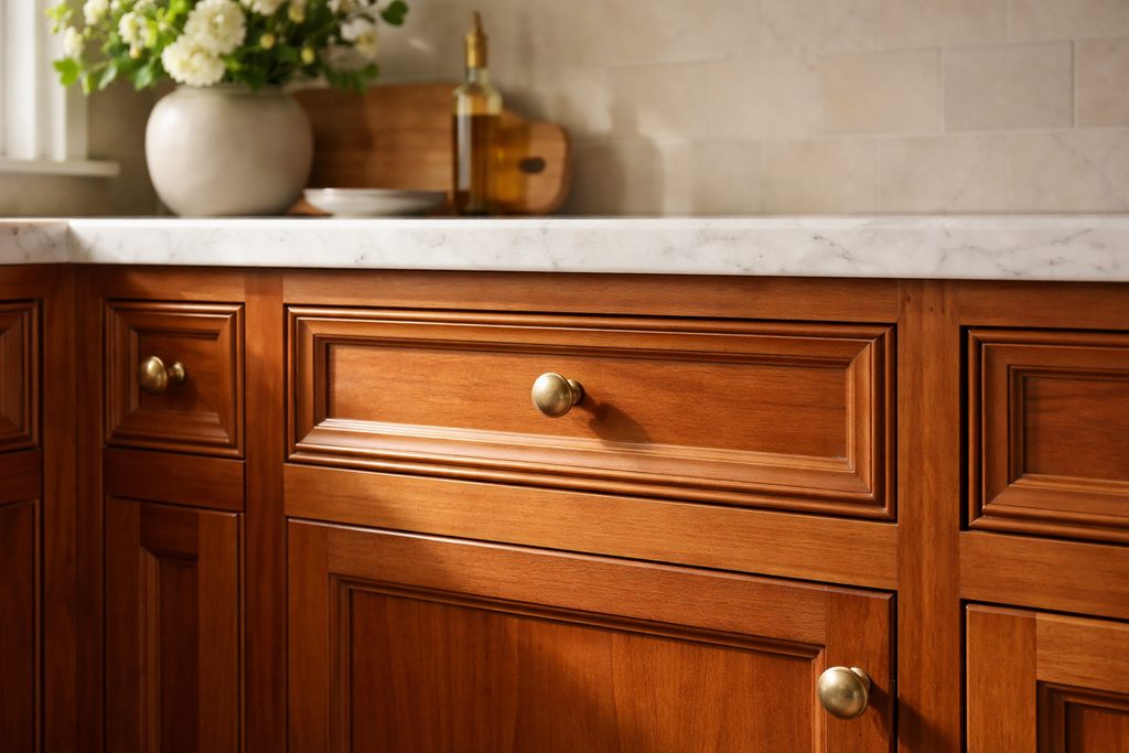 Cherry Raised Panel Drawer Fronts