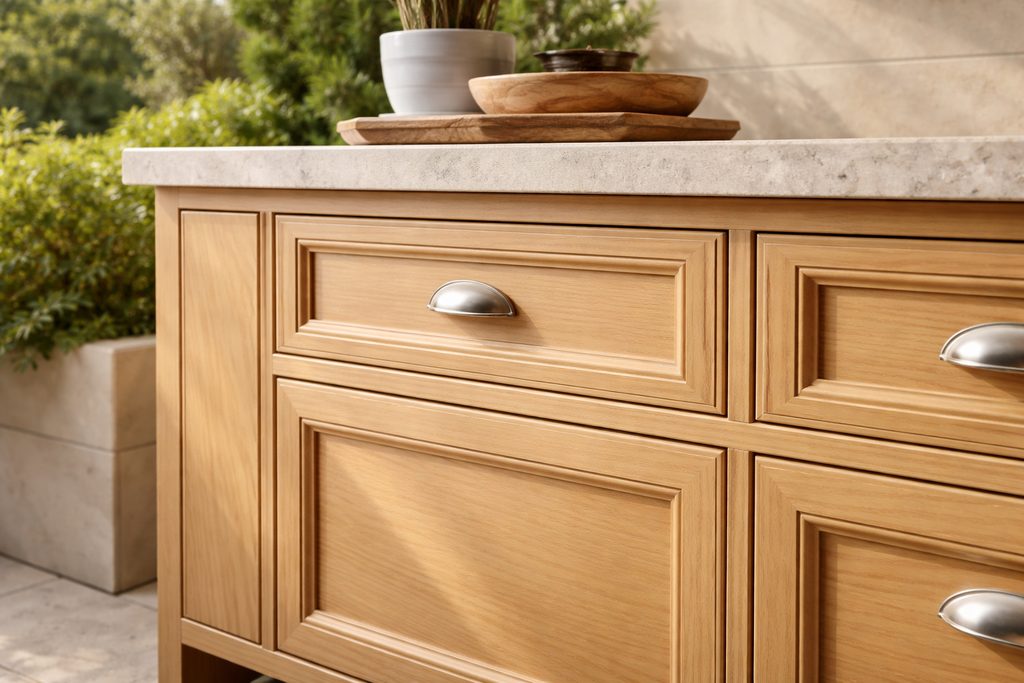 Cypress Raised Panel Drawer Fronts