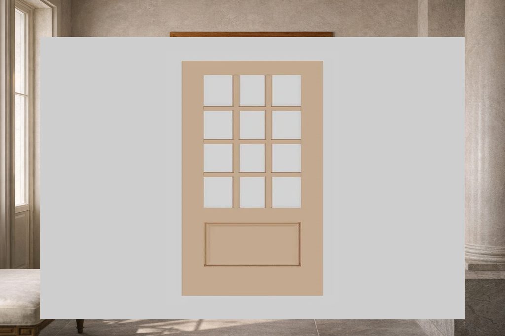 Solid Western Red Cedar french doors, custom handcrafted by Estate Millwork