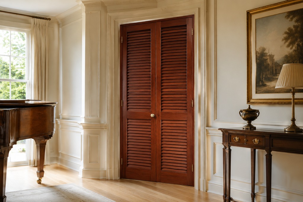 Cherry Louvered Doors