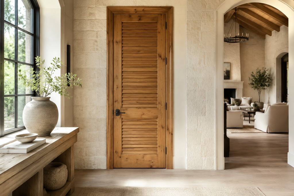 Knotty Alder Louvered Doors