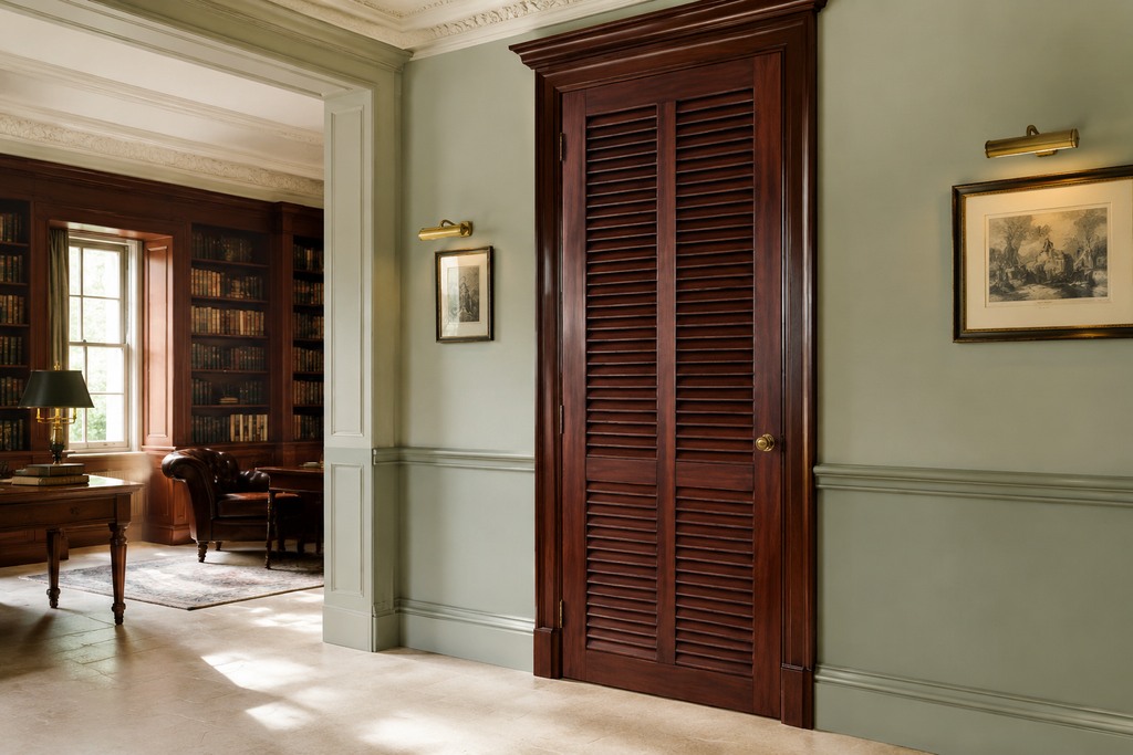 Mahogany Louvered Doors