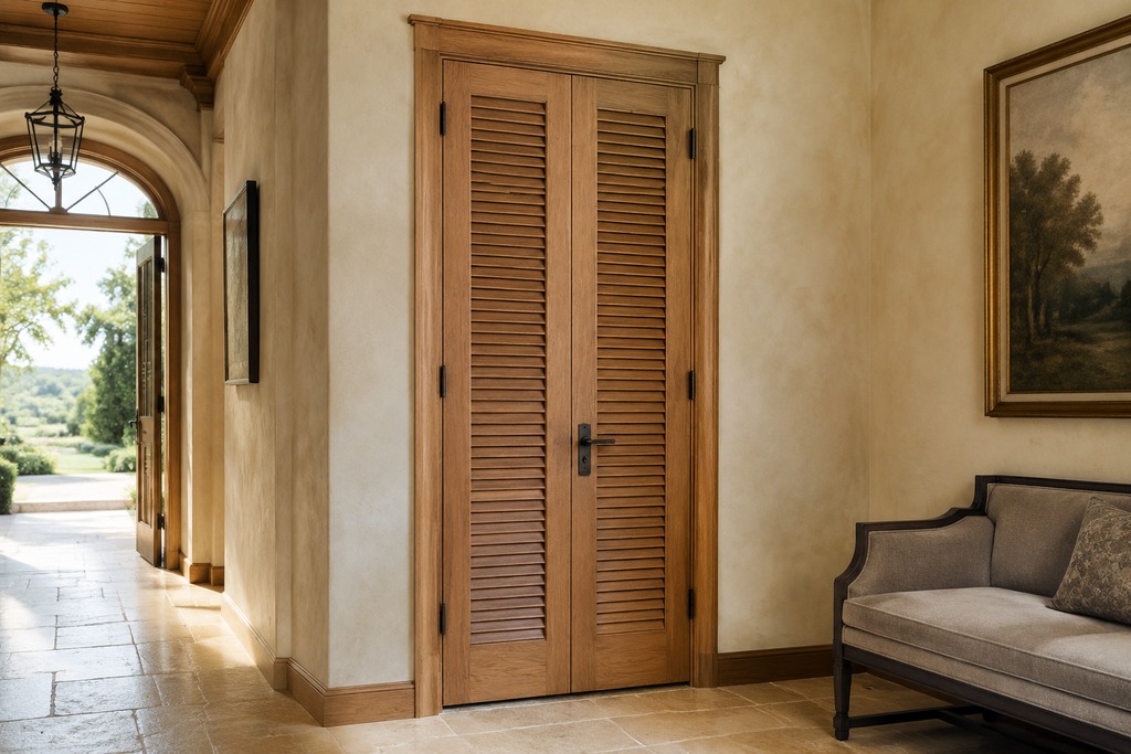 Red Oak Louvered Doors