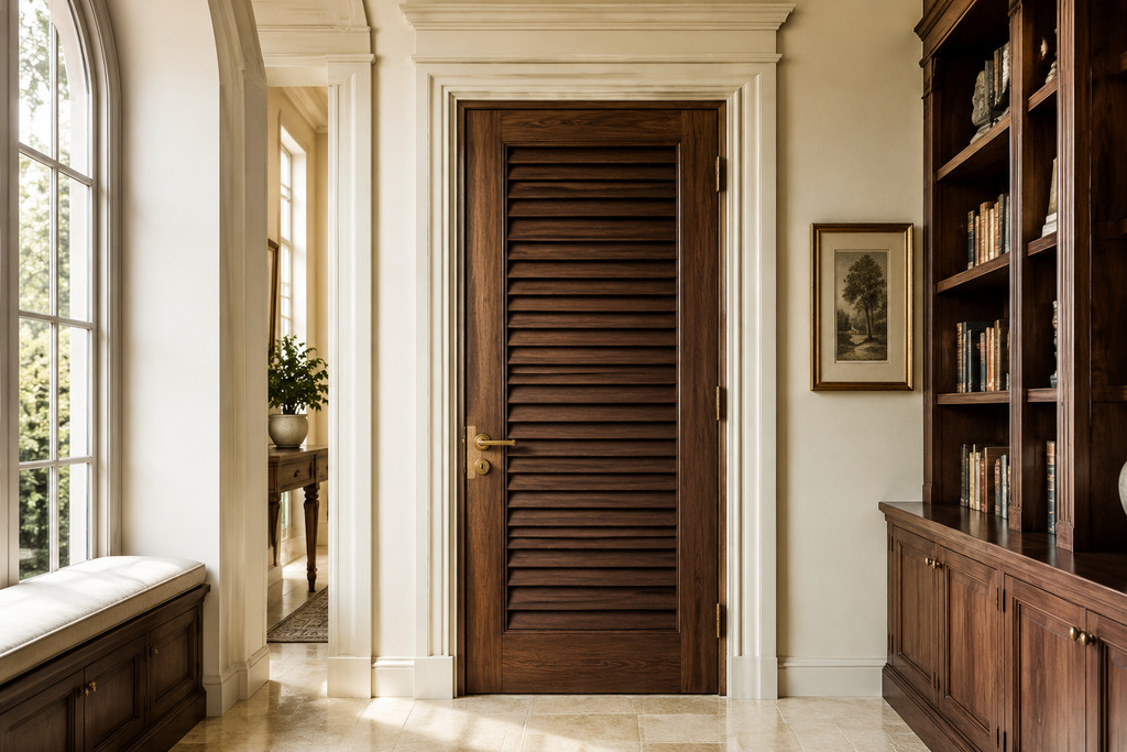 Walnut Louvered Doors