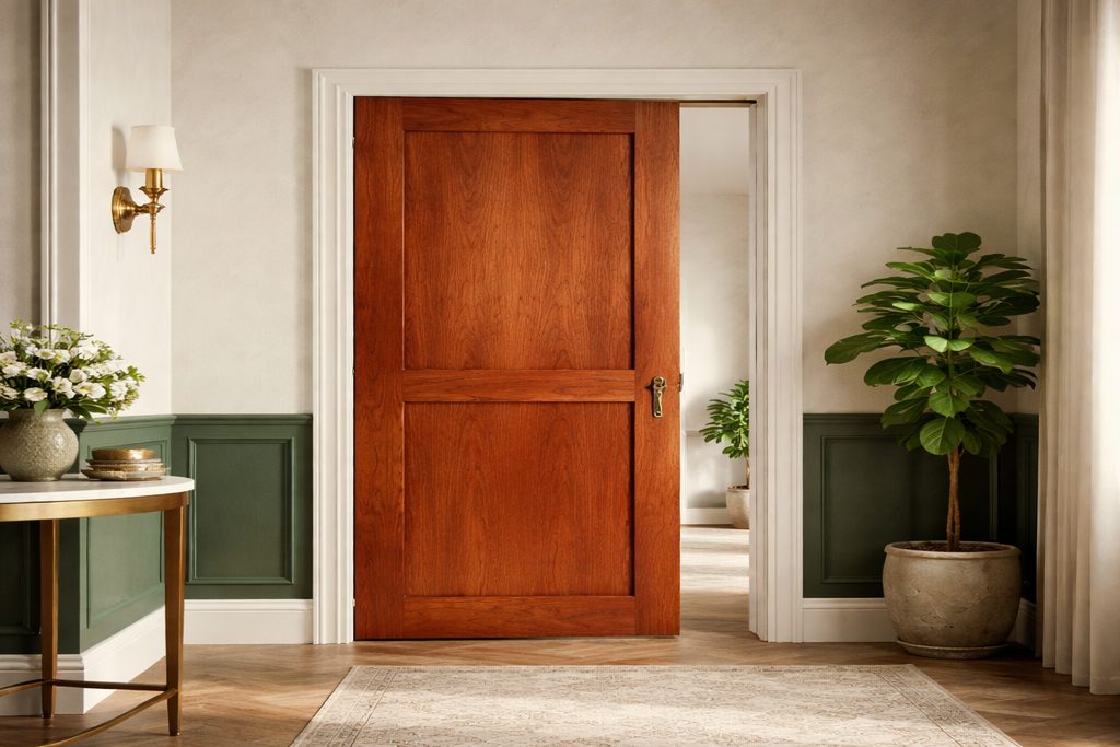 Cherry Pocket Doors