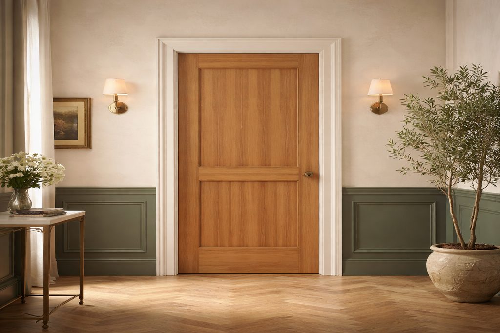 Western Red Cedar Flat Panel Doors