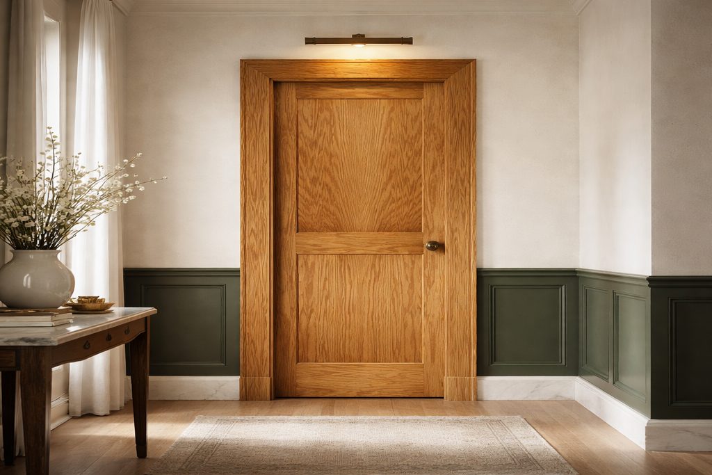 White Oak Flat Panel Doors