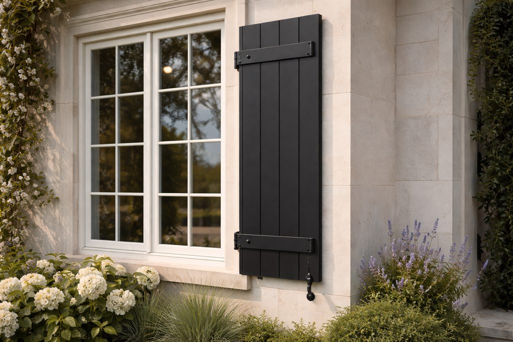 Mahogany Board And Batten Shutters