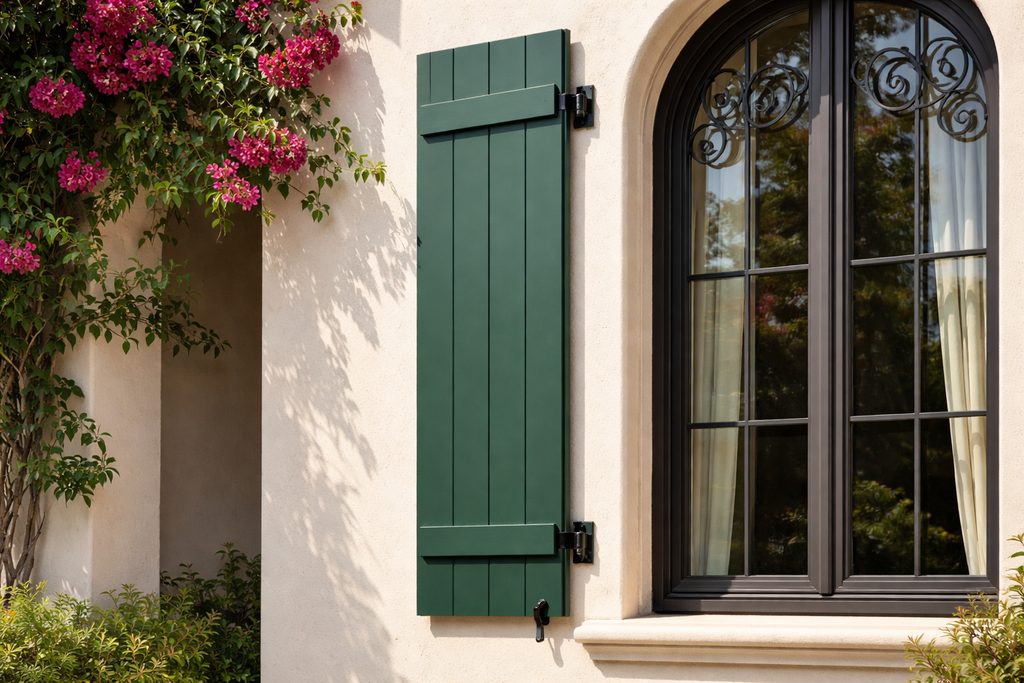 Maple Board And Batten Shutters