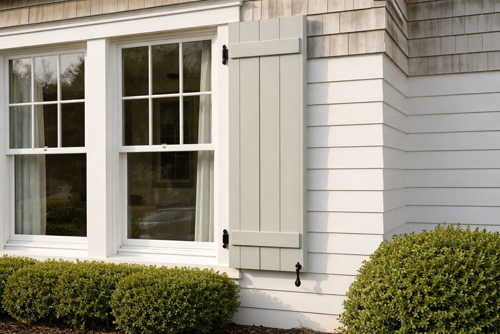 Poplar Board And Batten Shutters