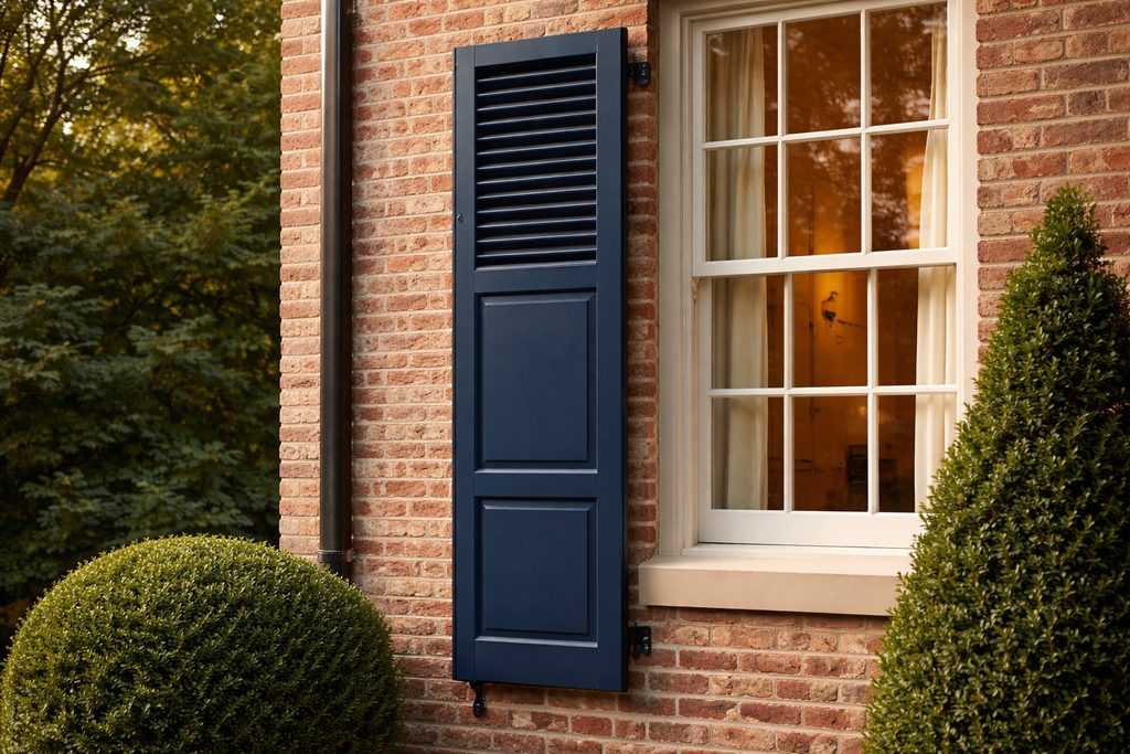 Knotty Alder Combination Shutters