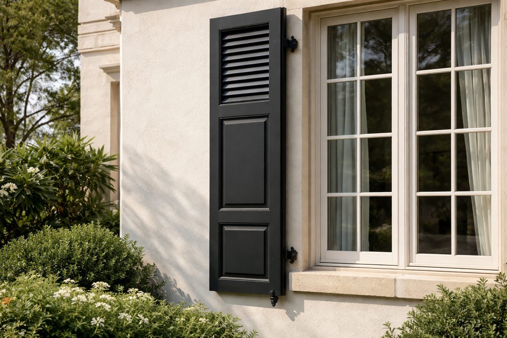 Mahogany Combination Shutters