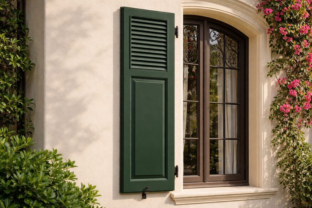Maple Combination Shutters