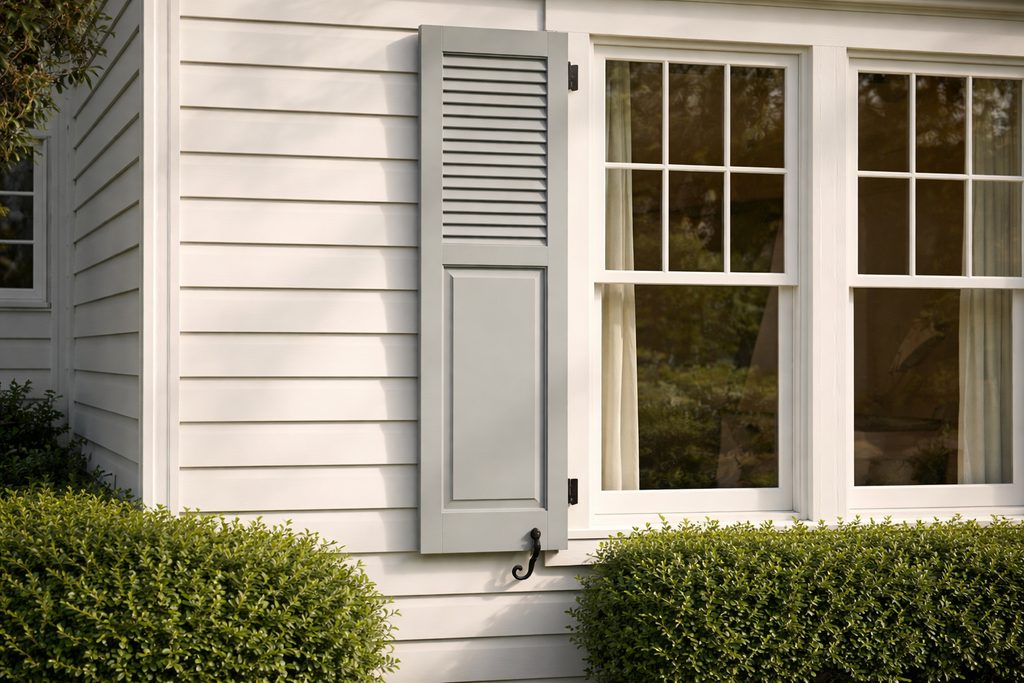 Sapele Combination Shutters