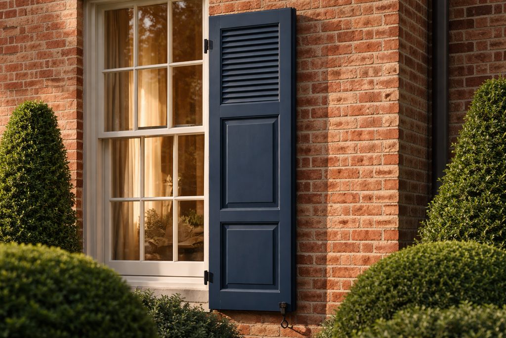 Spanish Cedar Combination Shutters