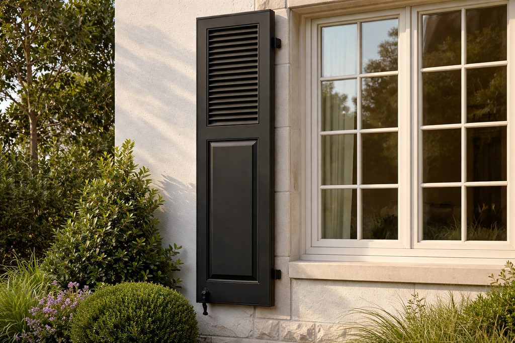 Teak Combination Shutters