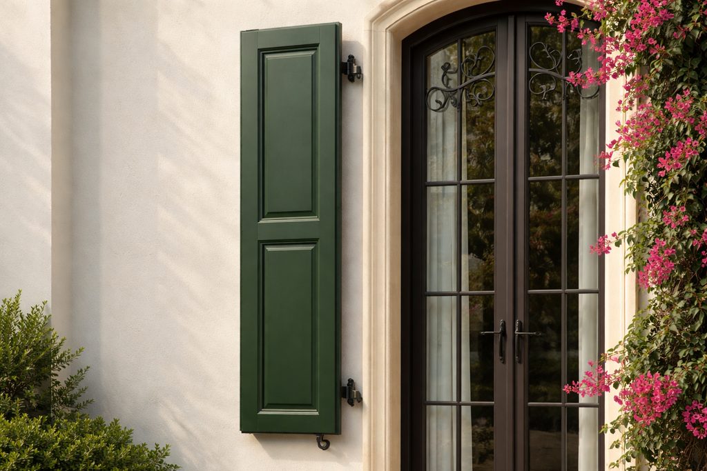 Cypress Flat Panel Shutters