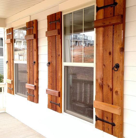 Rustic Board and Batten Shutters