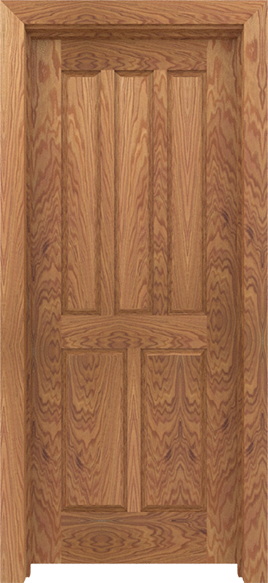 Elegant White Oak Wooden Doors