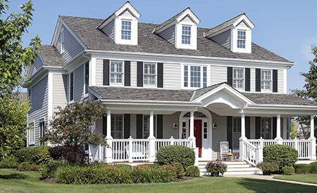 Elegant Exterior Wooden Shutters on House