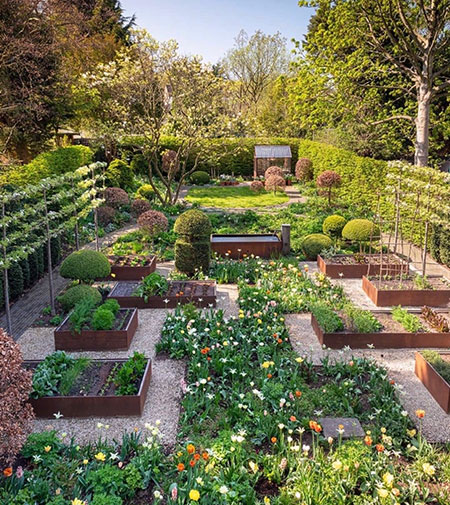 Group of Raised Garden Beds