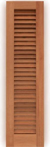 Operable Louvered Cedar Shutter