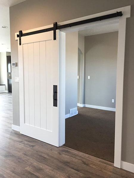 White Sliding Barn Door