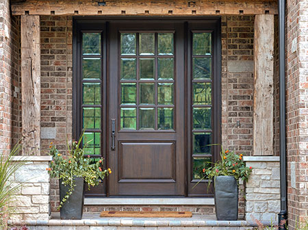Wood Entry Doors with Sidelights